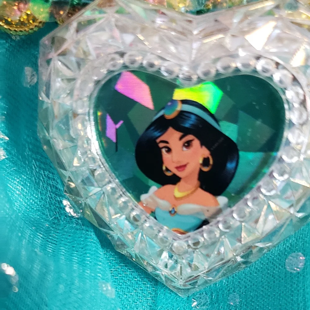 Disney Teal and Gold Jasmine Princess Costume 7-8 NWOT